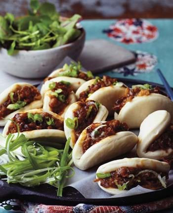 Bao Buns with Korean Pulled Brisket