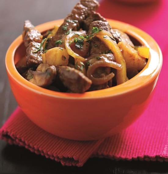 Beef and Potato Stir fry