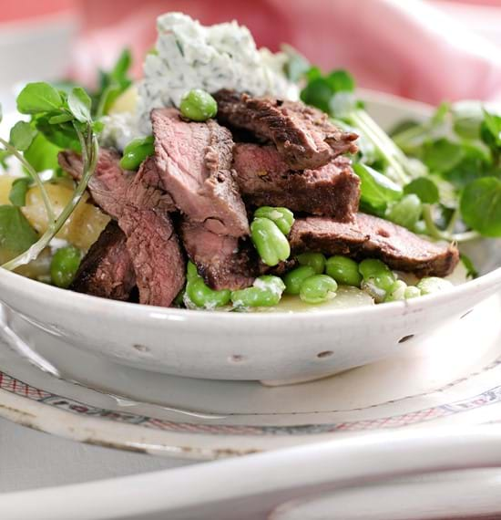 Beef, Broad Bean and Horseradish Salad