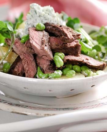 Beef, Broad Bean and Horseradish Salad