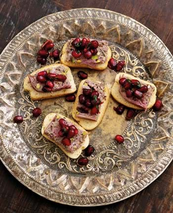 Beef, Juniper and Pistachio Terrine Canapés