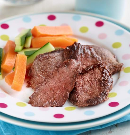 Beef Mini Roast with a Sticky Sweet Chilli Glaze (Kid's version)