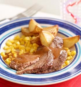 Beef Mini Roast with Lemon, Garlic and Honey (Kid's version)