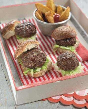 BBQ Beef, Mushroom and Redcurrant Burgers