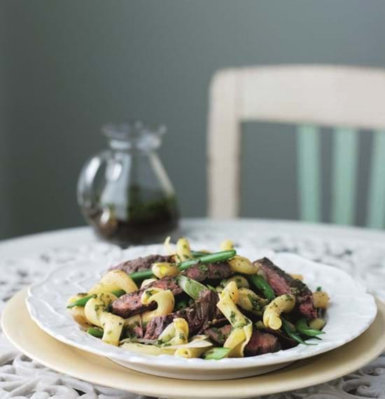 Beef Pasta Salad with Tangy Herb Dressing