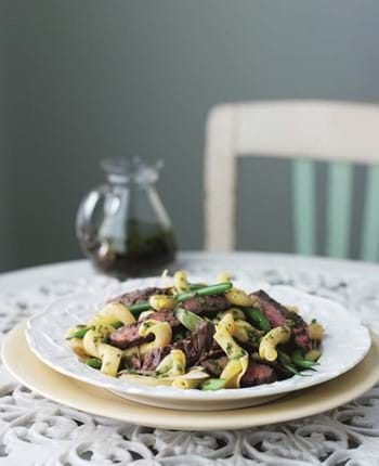 Beef Pasta Salad with Tangy Herb Dressing