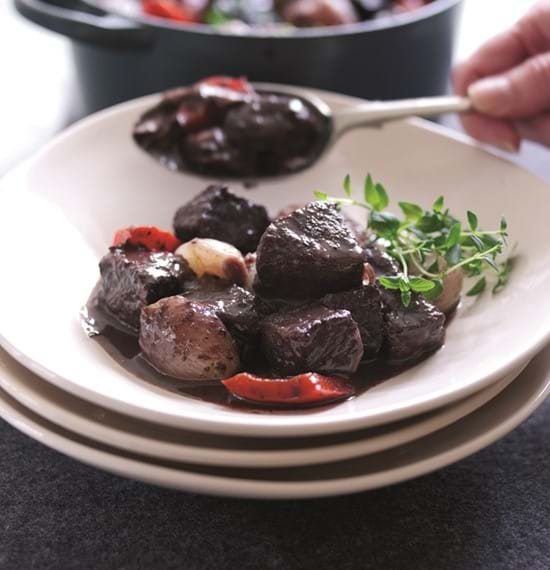 Beef,Shallot and Red Pepper Stew