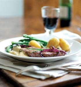 Beef Steak with Stilton Sauce