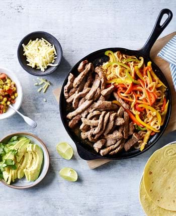 Beef Fajitas with Sweetcorn Salsa