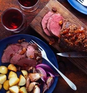 Beef Mini Roast with a Chutney and Coriander Glaze