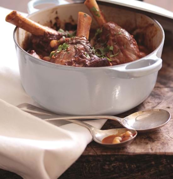 Braised Lamb Shanks with Chick Peas