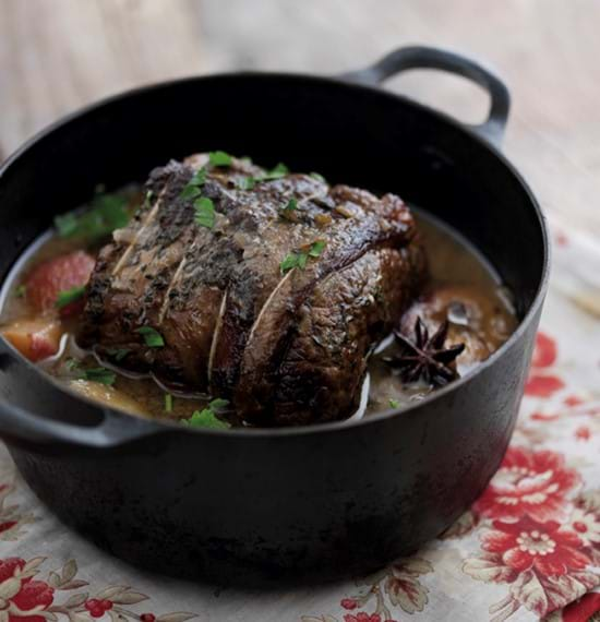 Pot Roast Beef with Plums and Star Anise (Slow Cooker version)