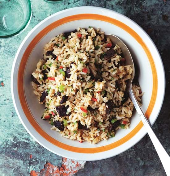 Cajun Rice with Beef Jerky