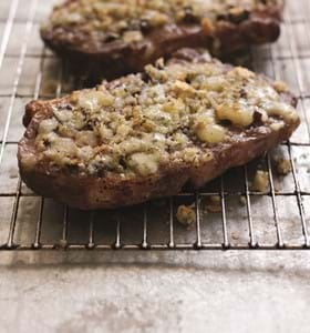 Cheesy Topped Steaks