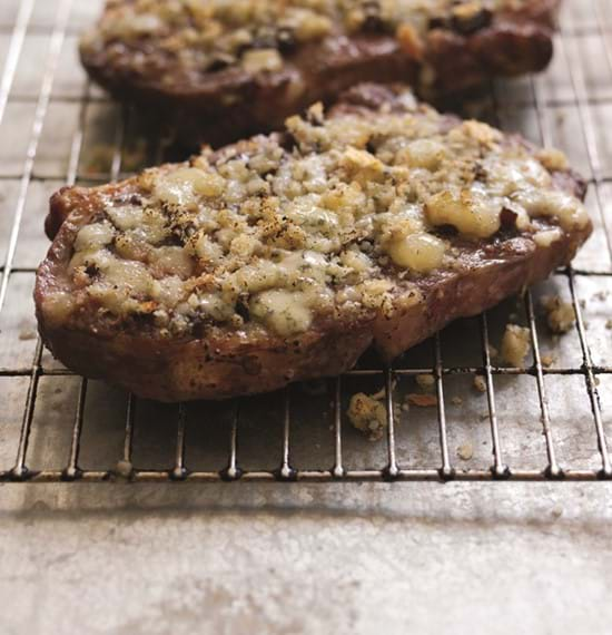 Cheesy Topped Steaks