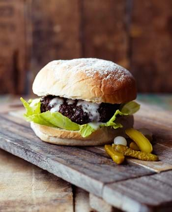 Coffee-Rubbed Chuck Burgers