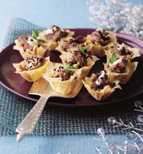 Crispy Beef Filo Nibbles