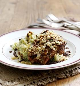 Crumbed Lamb Chops with Crushed Seasonal Vegetables