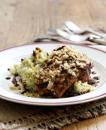 Crumbed Lamb Chops with Crushed Seasonal Vegetables