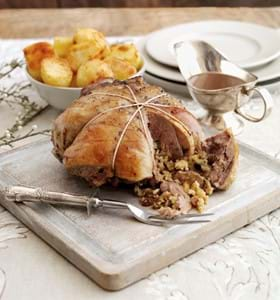 Boneless Cushion of Lamb with Festive Stuffing