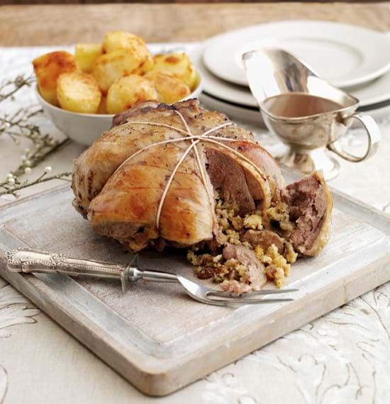 Boneless Cushion of Lamb with Festive Stuffing