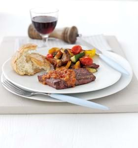 Denver Steaks with Sun-Dried Tomato Butter