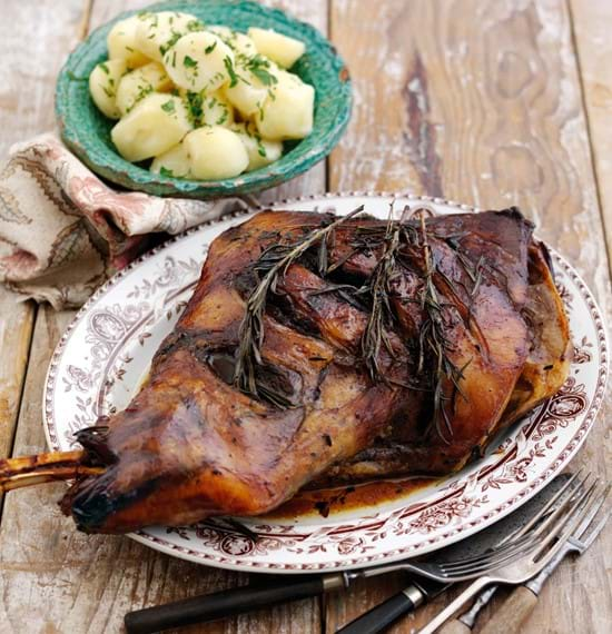 Slow Cooked Shoulder of Lamb with Earl Grey and Honey