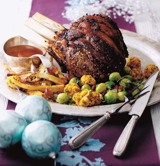 Festive Roast Beef with Ginger and Five-Spice Butter