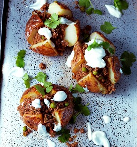 Keema Jacket Potatoes