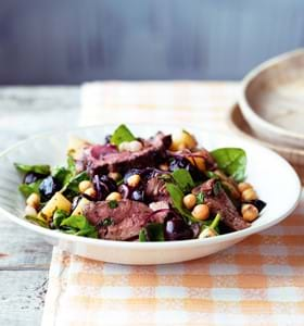 Lamb, Chick Pea and Cherry Salad