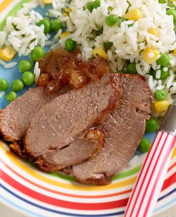 Lamb Mini Roast with Mango Chutney (Kid's version)