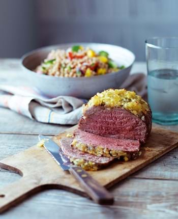 Lamb Mini Roast with Pineapple and Ginger Glaze