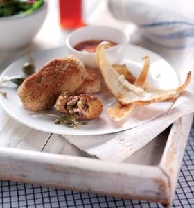 Lamb Rissoles with Spicy Tomato Dip