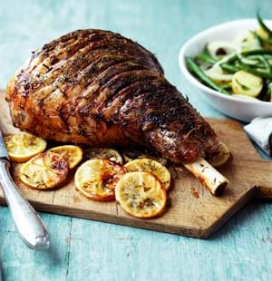 Roast Lamb with Dill and Lemon