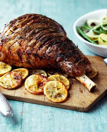 Roast Lamb with Dill and Lemon