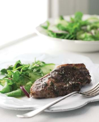 Lamb Rumps with Redcurrant and Herb Butter