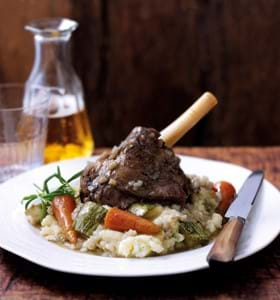 Slow Cooked Lamb Shanks with Pearl Barley (Slow Cooker Version)