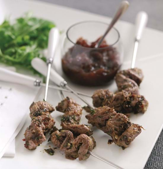 Lamb Skewers with Lemon and Chilli