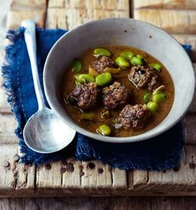 Meatballs with Broad Beans and Lemons