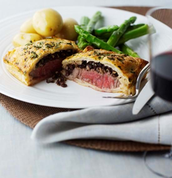 Mini Beef Wellingtons with Black Pudding