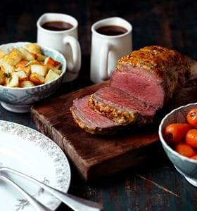 Beef Mini Roast with Mustard Crust