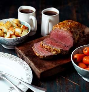 Beef Mini Roast with Mustard Crust