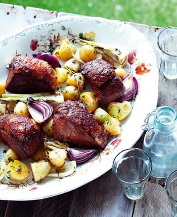 Beef Mini Roast with Summer Vegetables