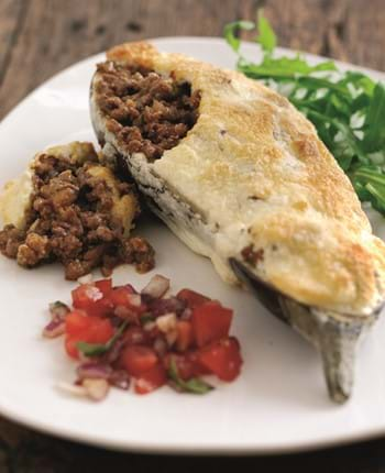 Lamb Stuffed Aubergine