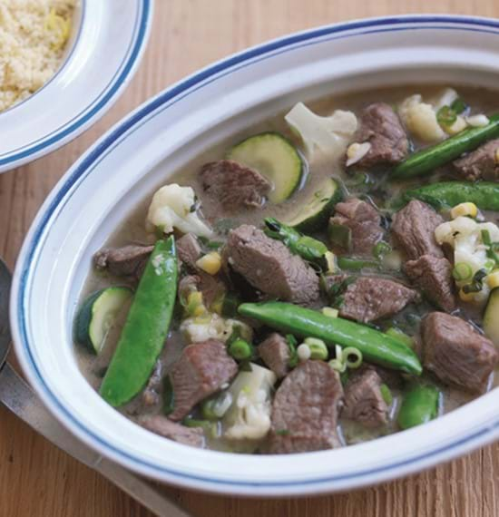 One-Pot Lamb Ragout with Lemon Couscous