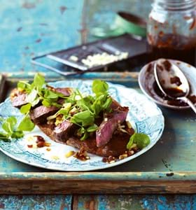 Open Steak Sandwiches