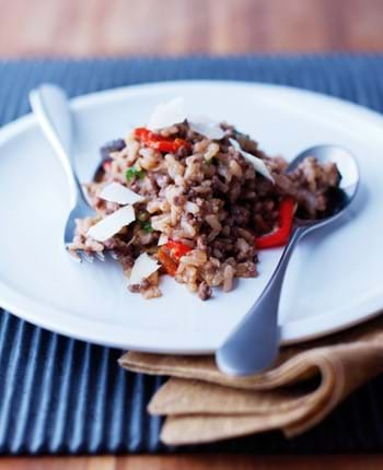 Oven-Baked Mince Risotto