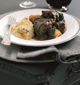 Oxtail Stew with Celeriac and Potato Gratin