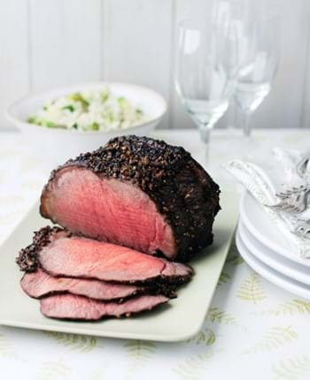 Peppered Beef With Spring Rice Salad