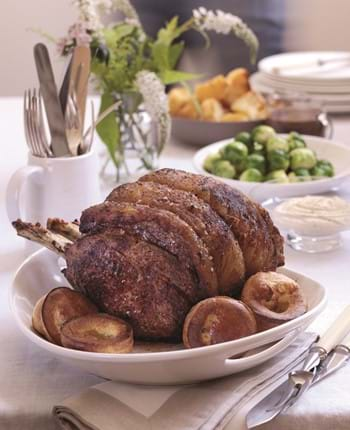 Roast Beef and Yorkshire Pudding with Horseradish Relish